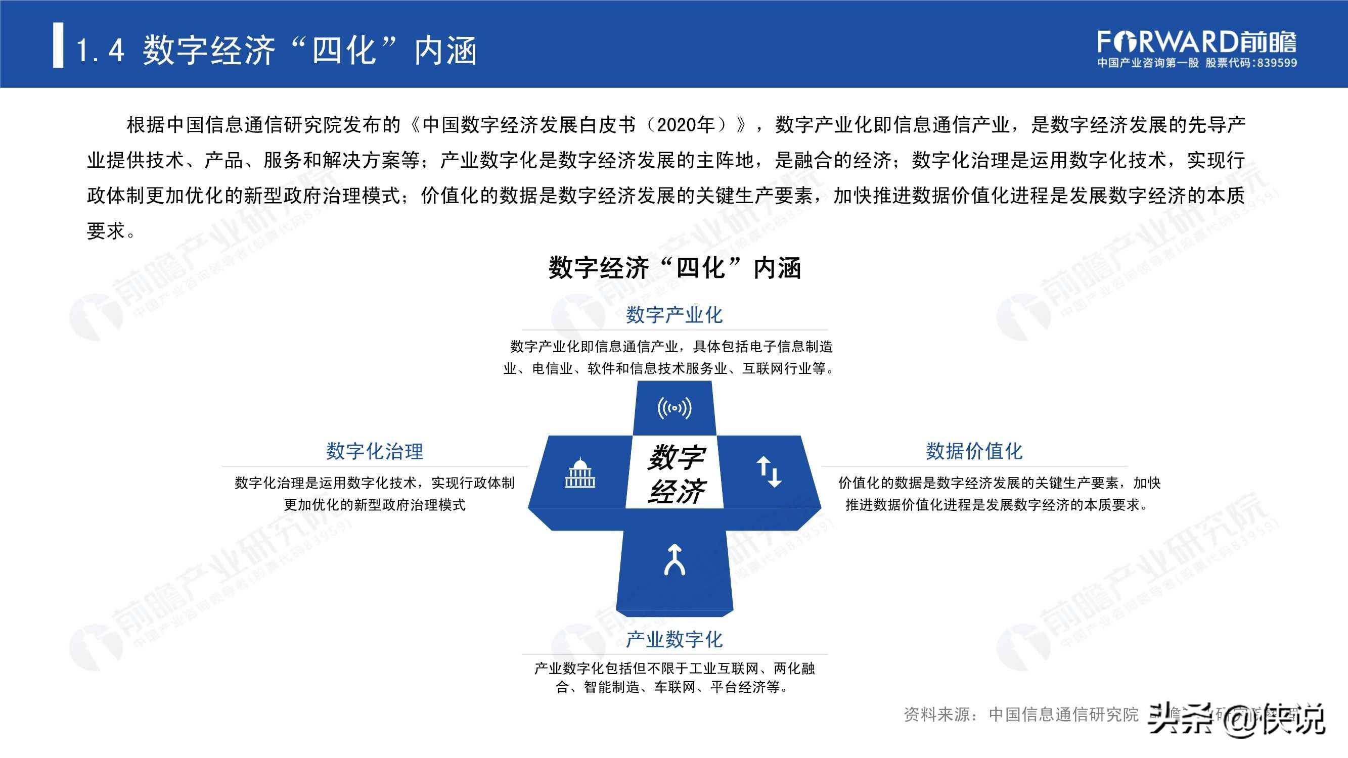 2020年中国数字经济发展报告 变革与飞跃的前瞻性透视